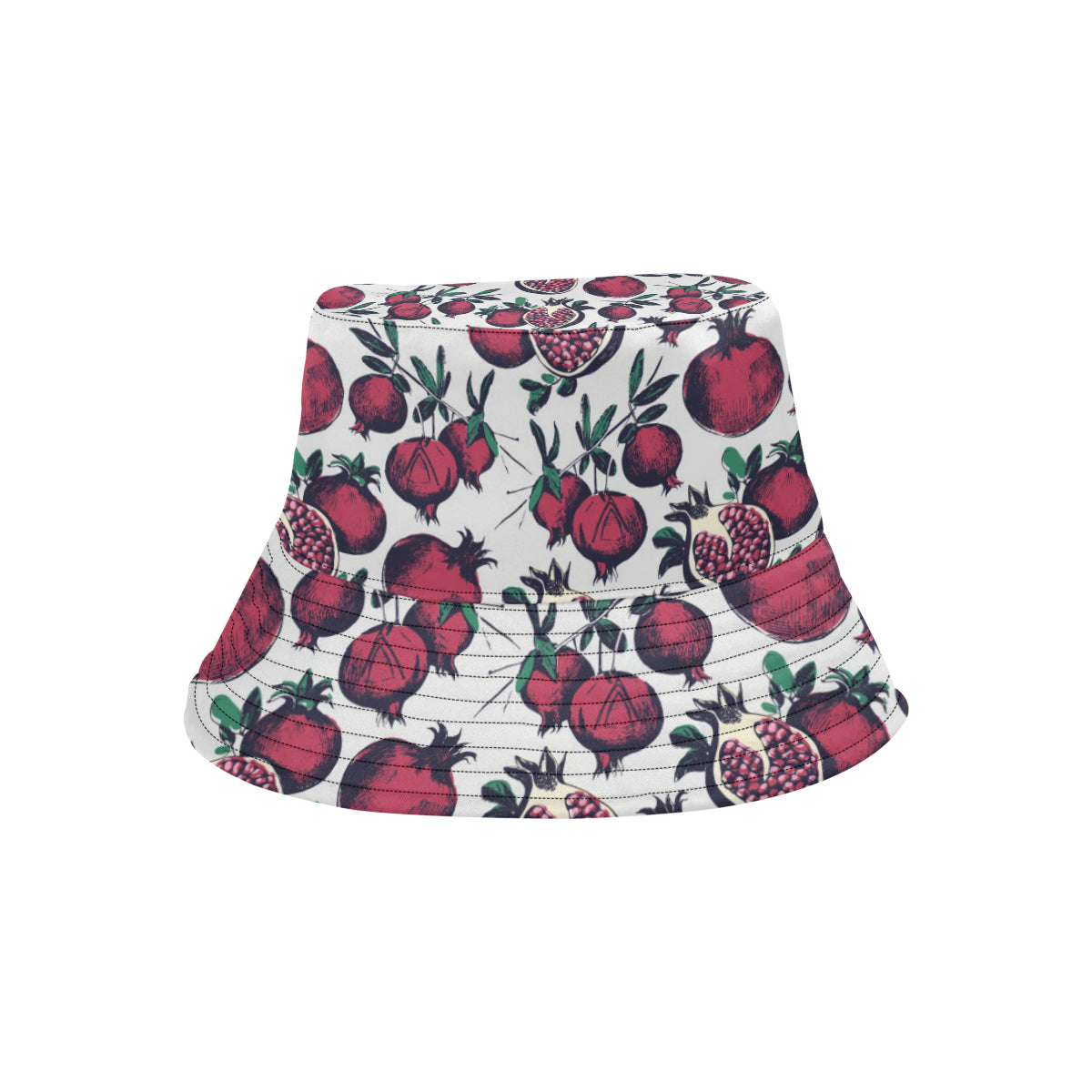 Pomegranate Pattern Print Design PG01 Unisex Bucket Hat
