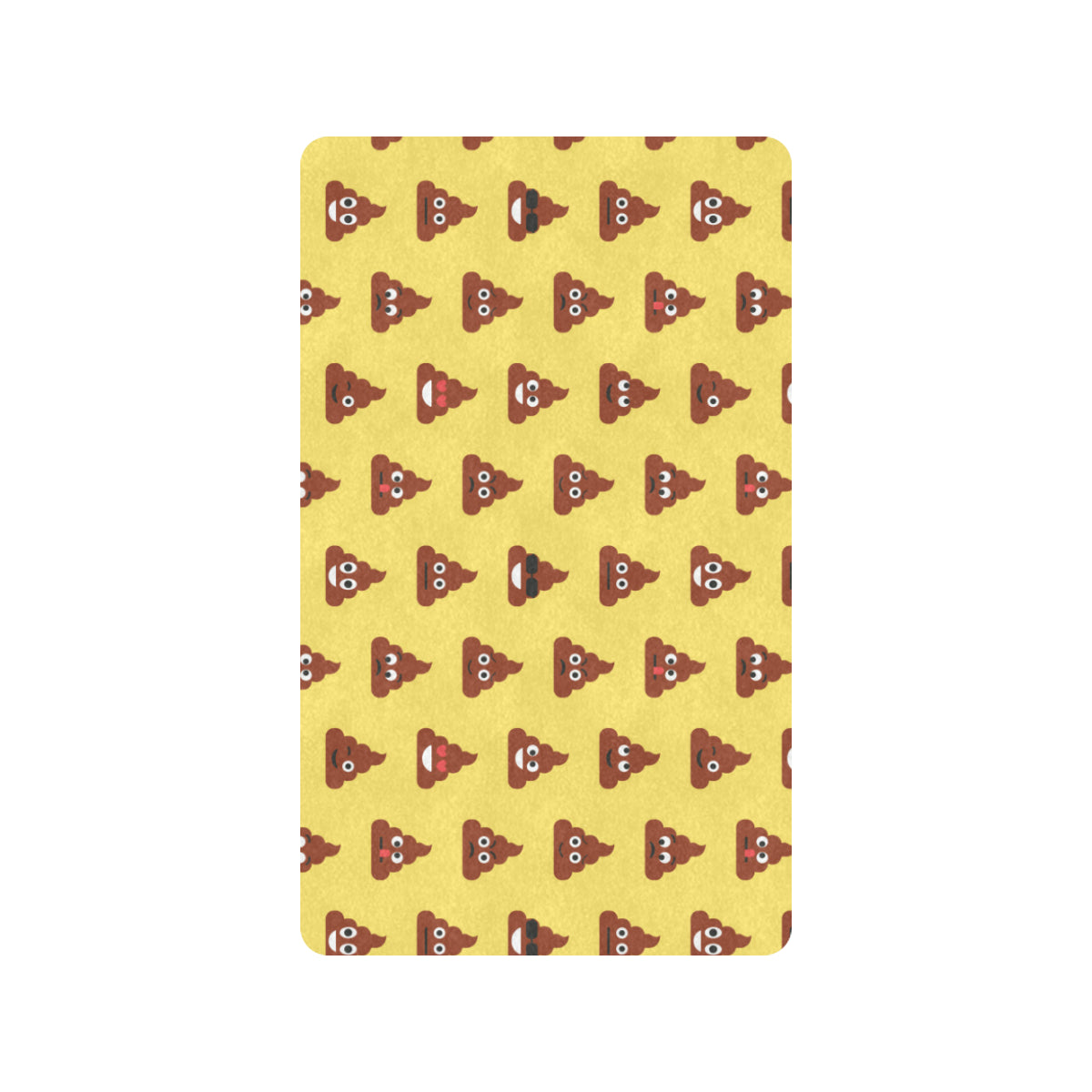 Emoji Poop Print Pattern Rubber Doormat