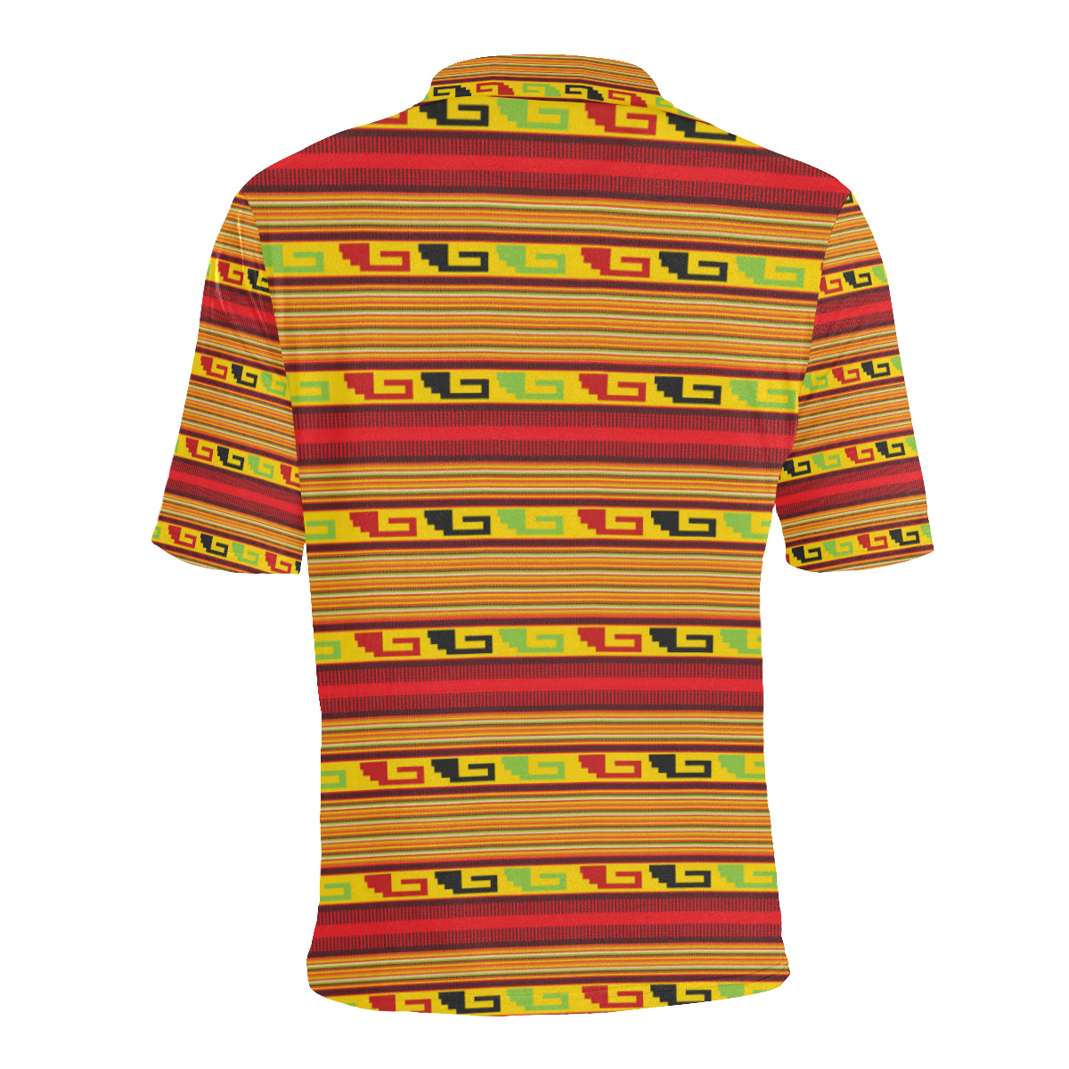 Mexican Blanket Ornament Print Pattern Men Polo Shirt