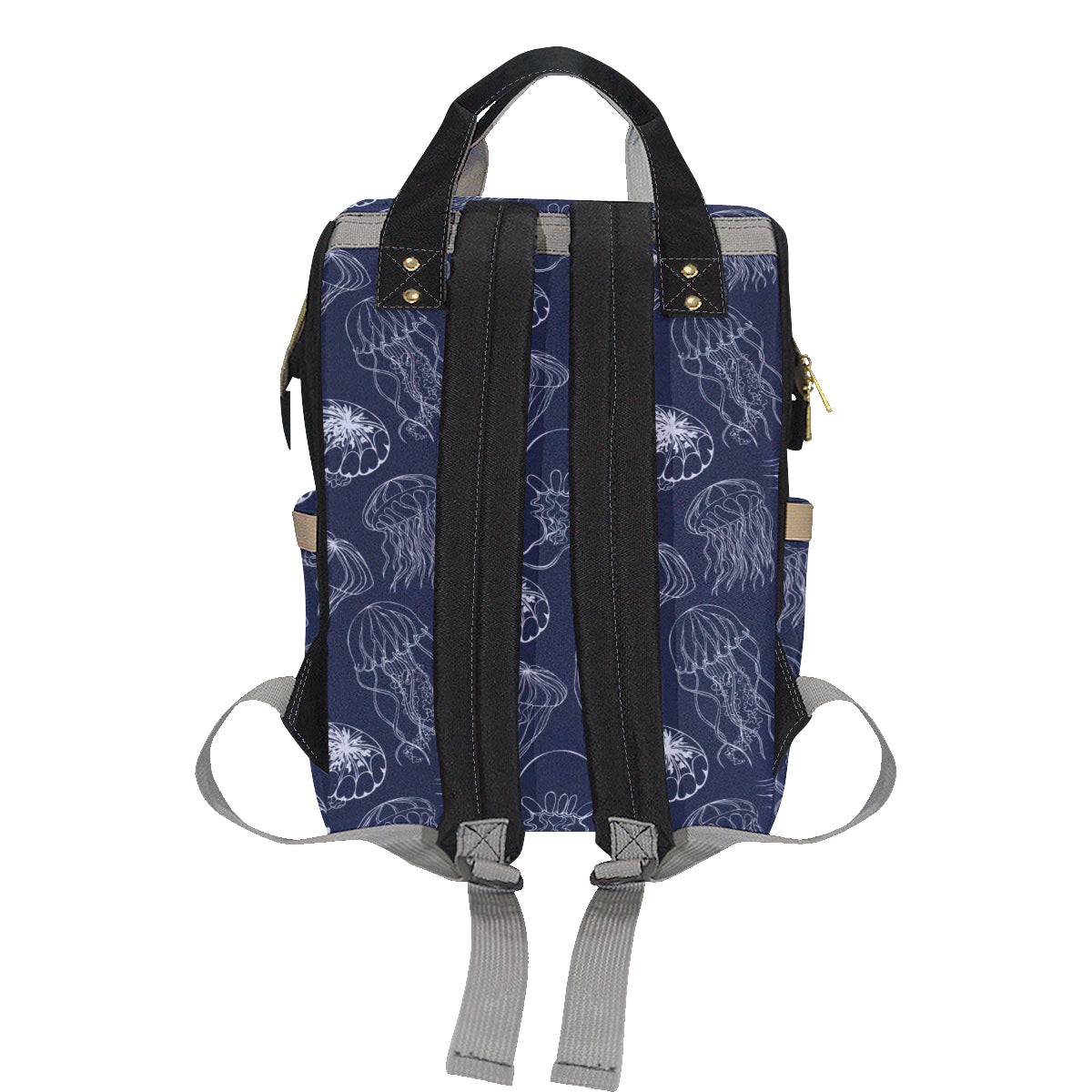 Jellyfish Pattern Print Design 05 Diaper Bag Backpack