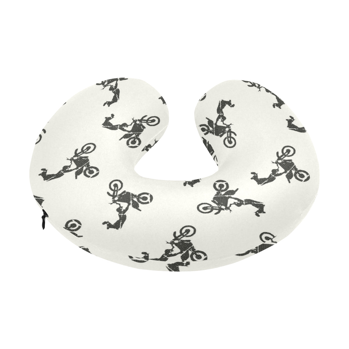 Motocross Pattern Print Design 03 U-Shaped Travel Neck Pillow