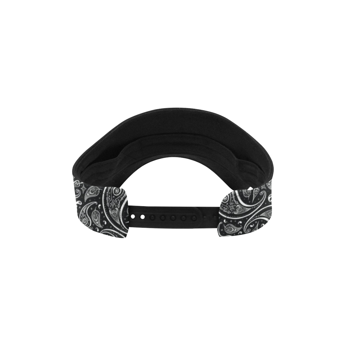 Paisley Black Design Print Unisex Sun Visor