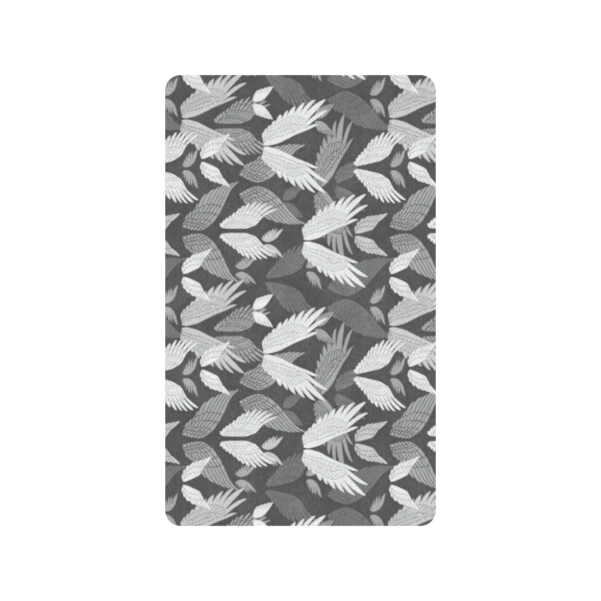 Angel Wings Pattern Design Themed Print Rubber Doormat