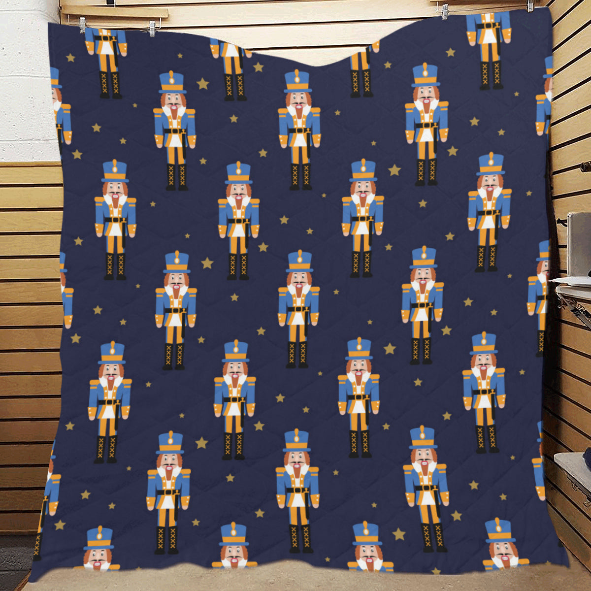 Nutcracker Pattern Print Design A04 Premium Quilt