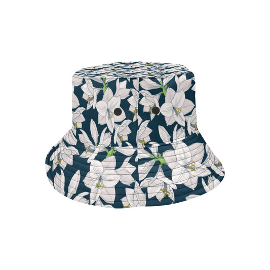 Amaryllis Pattern Print Design AL02 Unisex Bucket Hat