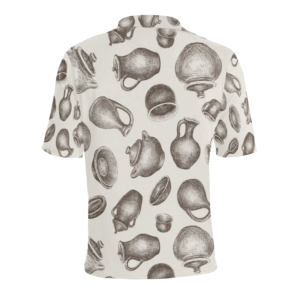 Pottery Pattern Print Design A01 Men Polo Shirt