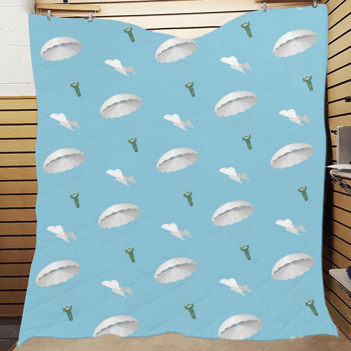 Paratrooper Pattern Print Design A02 Premium Quilt