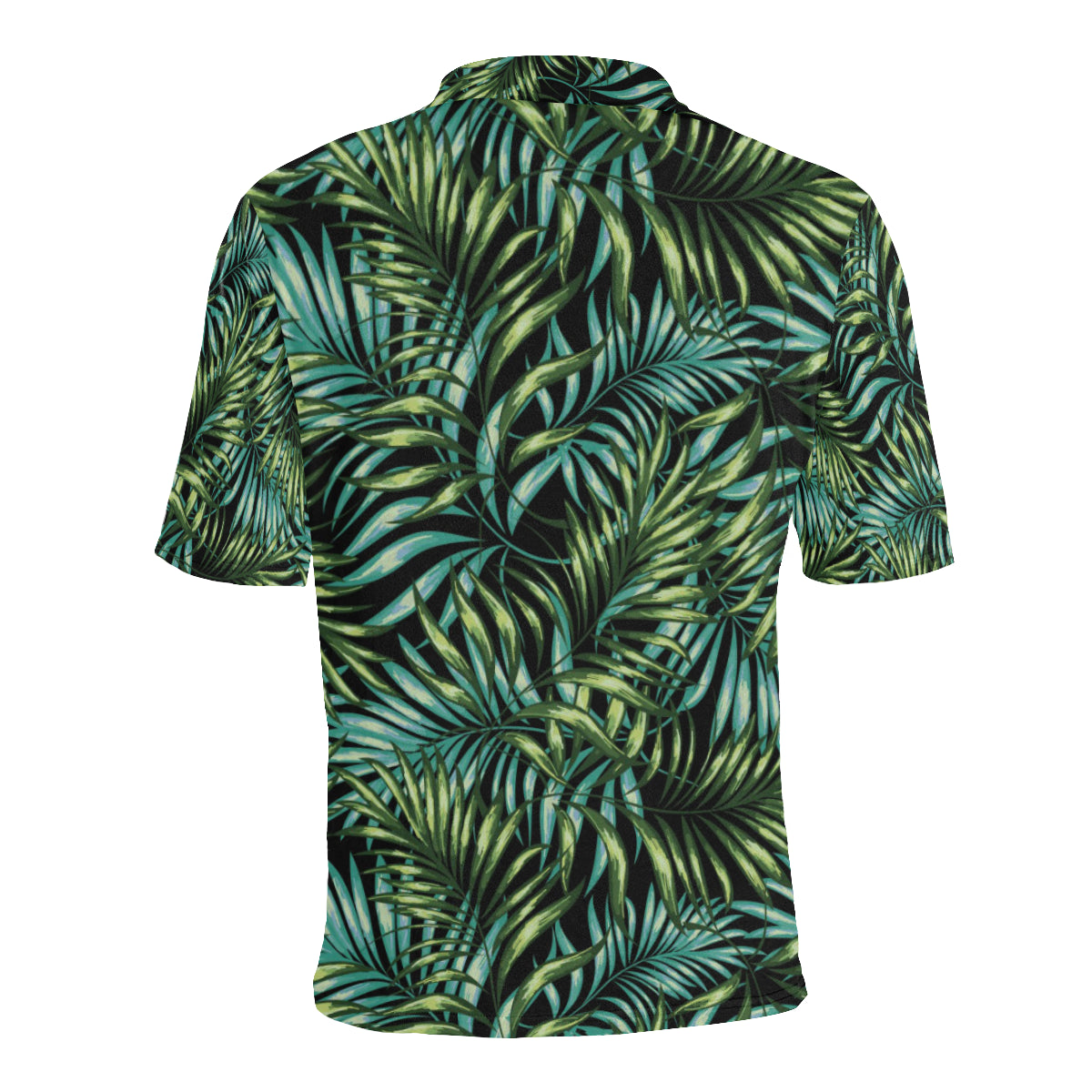Tropical Flower Pattern Print Design TF08 Men Polo Shirt