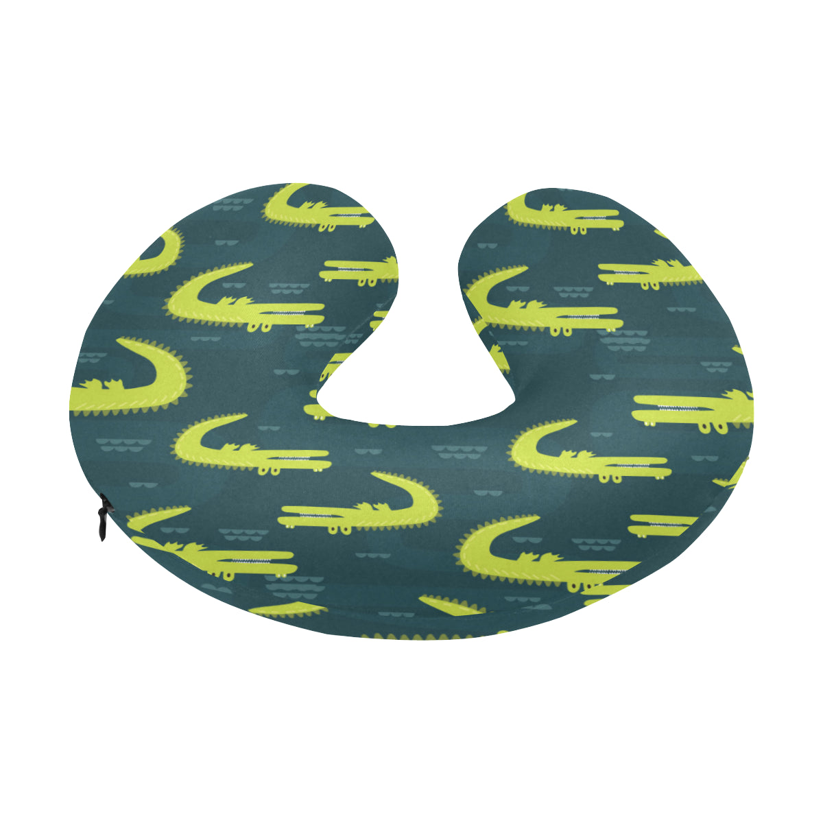 Alligator Pattern Print Design 03 U-Shaped Travel Neck Pillow