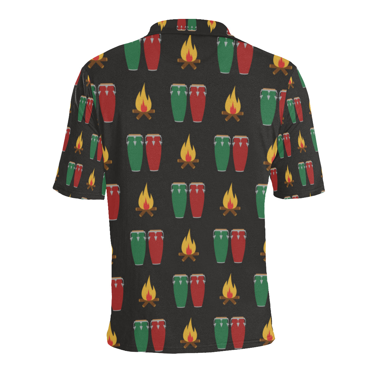 Conga Pattern Print Design 01 Men Polo Shirt