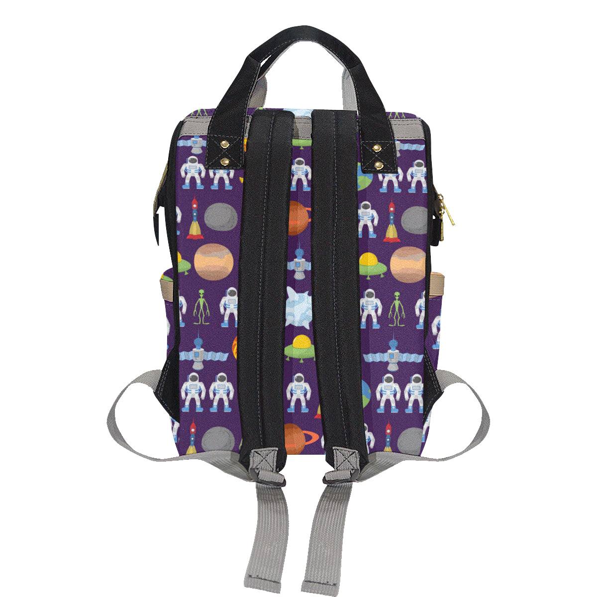 Alien Astronaut Planet Diaper Bag Backpack