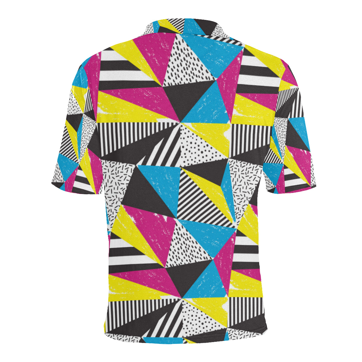 80s Pattern Print Design 2 Men Polo Shirt