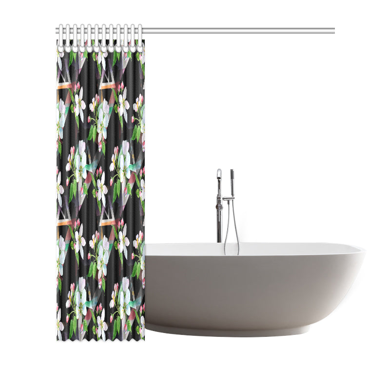 Apple blossom Pattern Print Design AB07 Shower Curtain