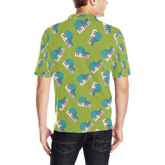 Piano Pattern Print Design 03 Men Polo Shirt