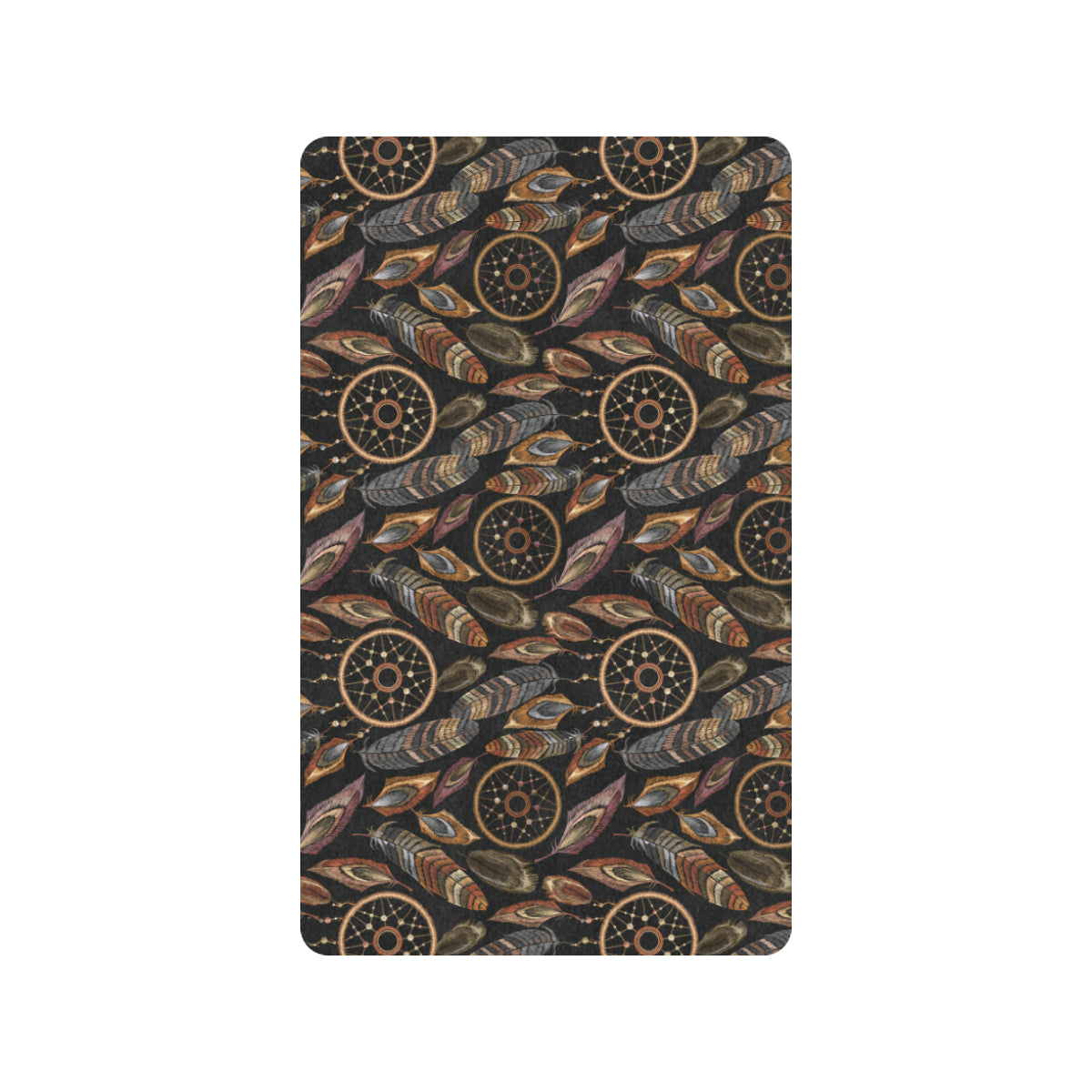 Dream catcher embroidered style Rubber Doormat