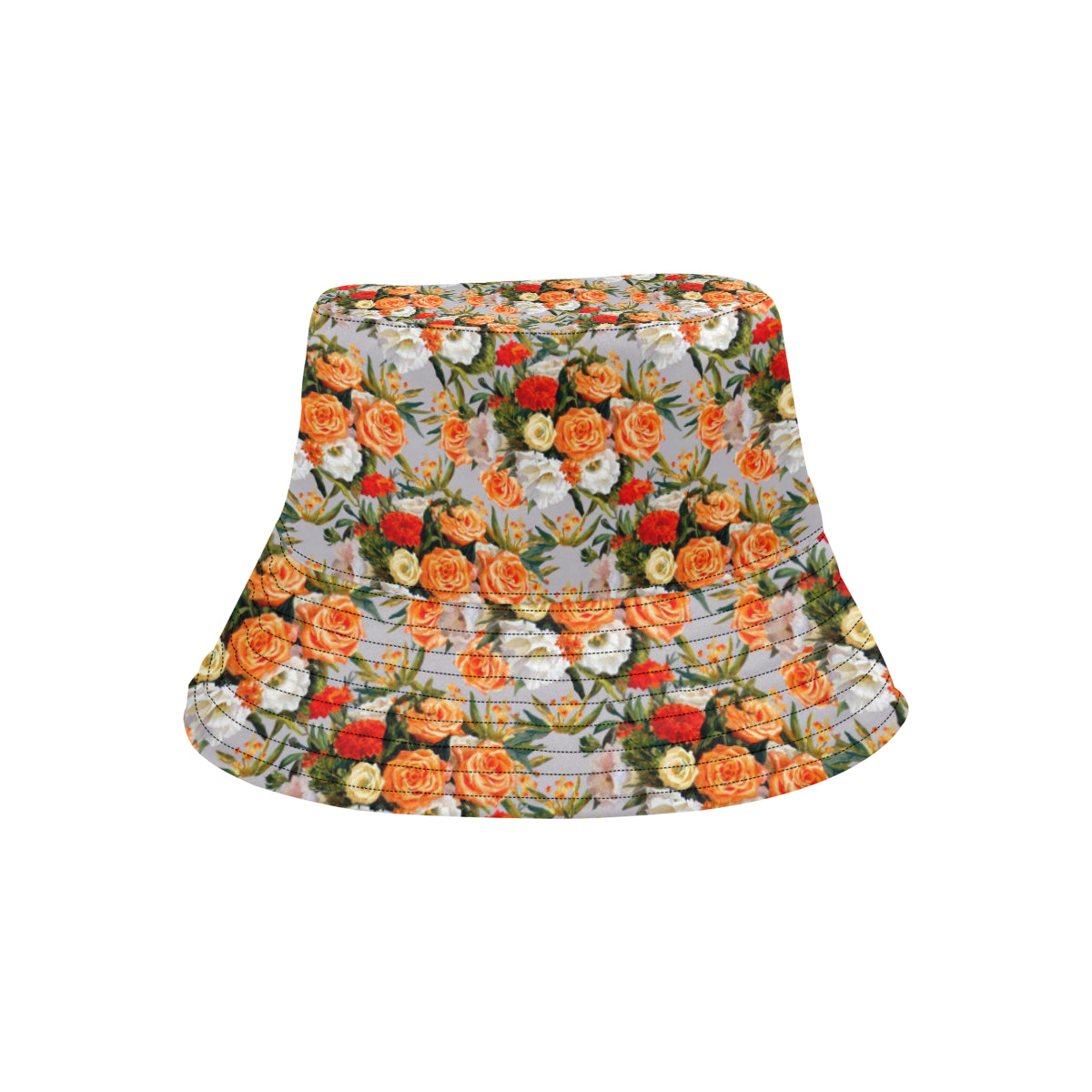 Lisianthus Pattern Print Design LT04 Unisex Bucket Hat