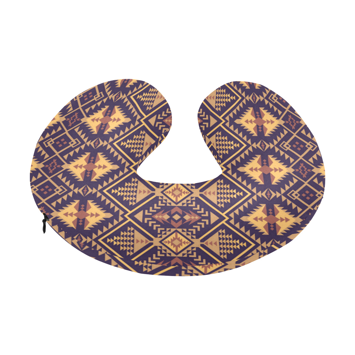 Aztec Pattern Print Design 09 U-Shaped Travel Neck Pillow