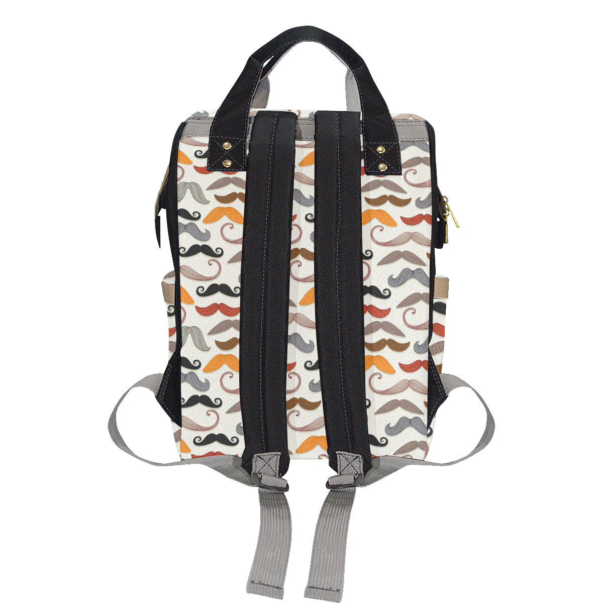 Mustache Pattern Print Design A02 Diaper Bag Backpack