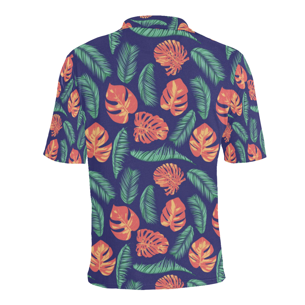 Palm Leaves Pattern Print Design PL011 Men Polo Shirt