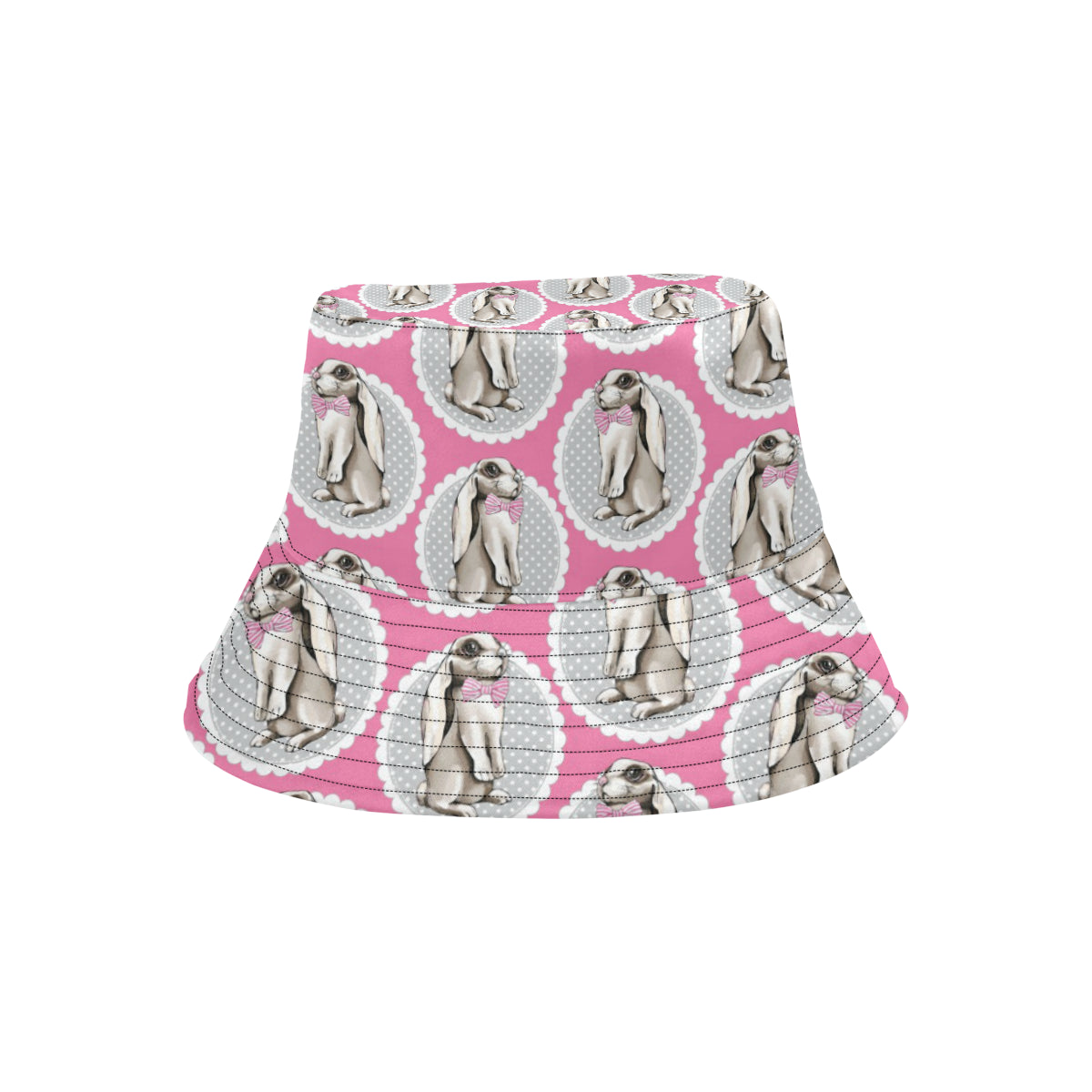 Rabbit Pattern Print Design RB019 Unisex Bucket Hat