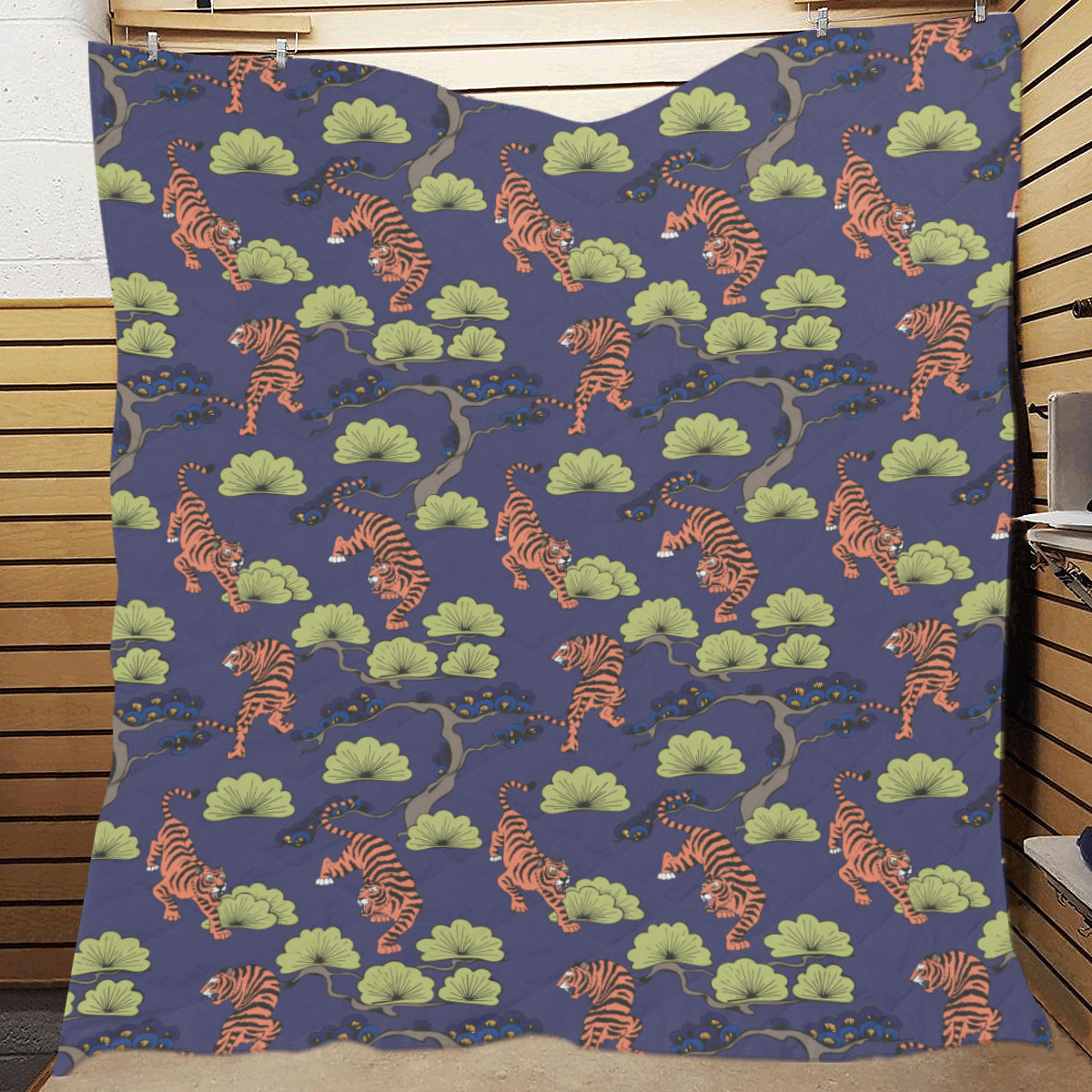 Tiger Pattern Japan Style Premium Quilt