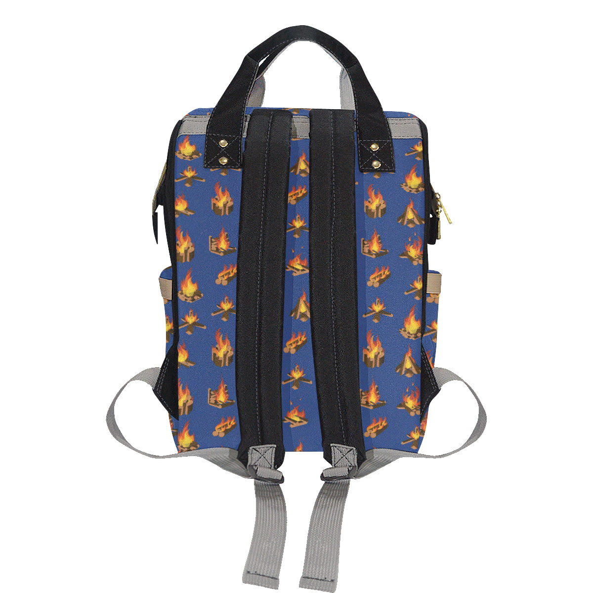 Campfire Pattern Print Design 03 Diaper Bag Backpack