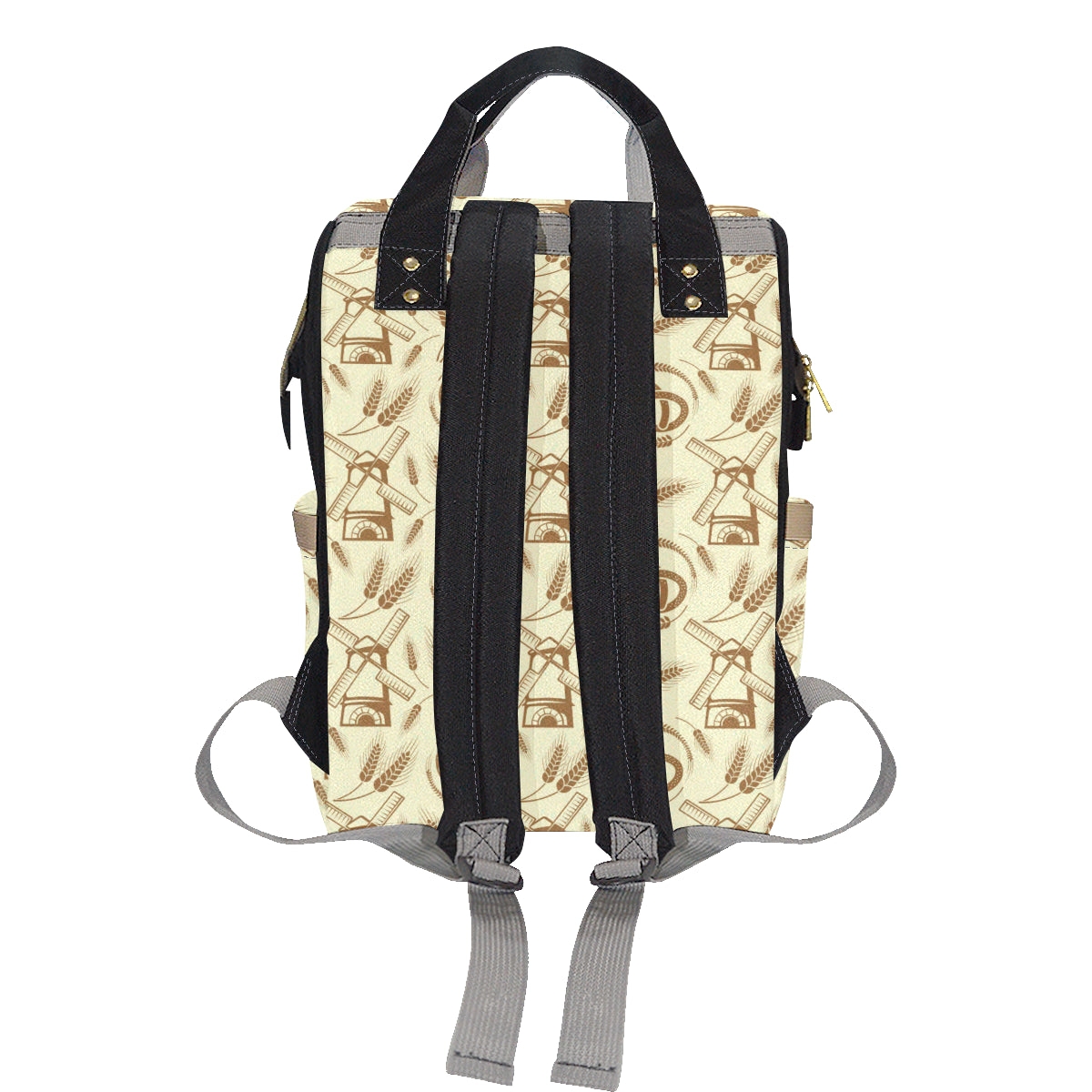 Agricultural Windmills Print Design 03 Diaper Bag Backpack