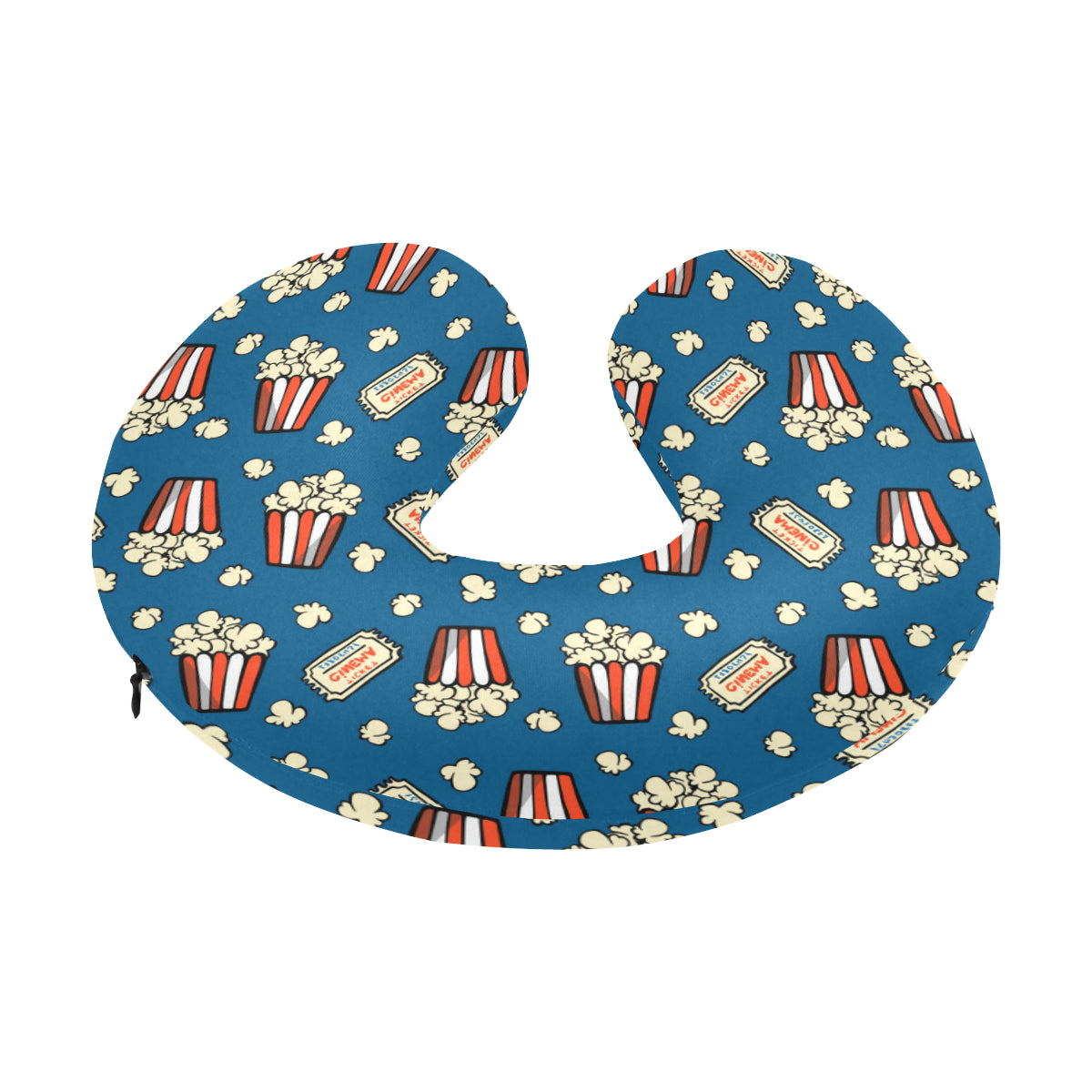 Popcorn Pattern Print Design A03 U-Shaped Travel Neck Pillow