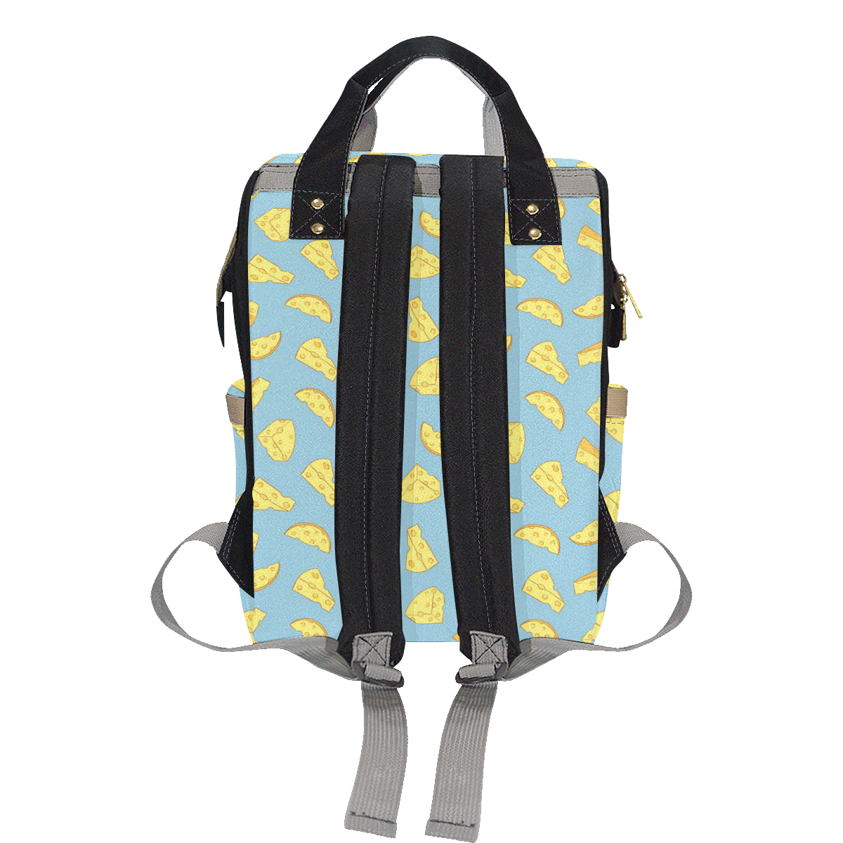 Cheese Pattern Print Design 04 Diaper Bag Backpack
