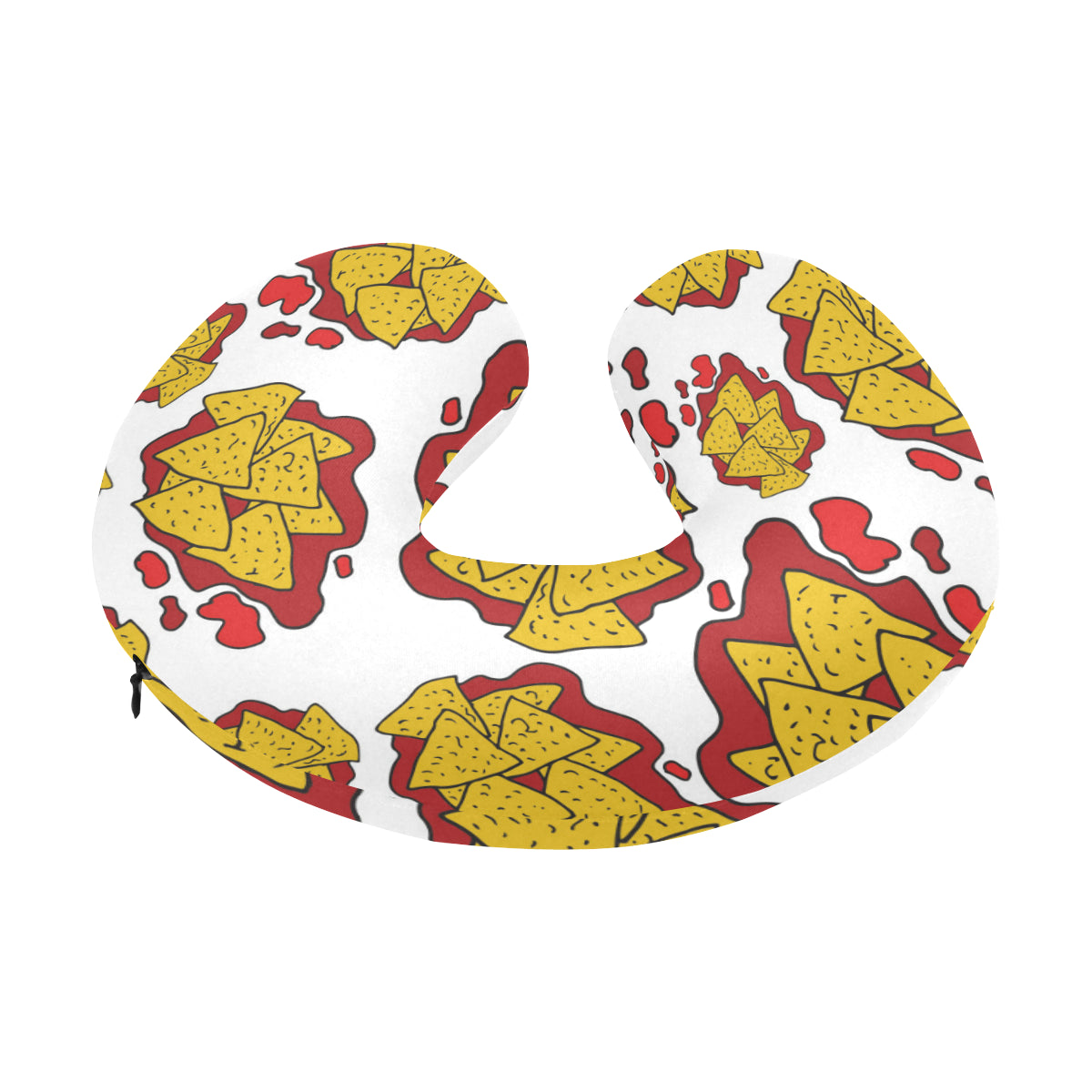 Nachos Pattern Print Design A03 U-Shaped Travel Neck Pillow