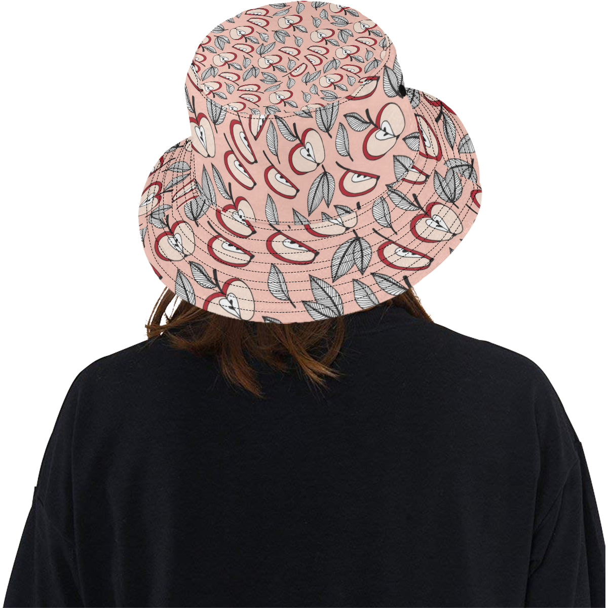 Apple Pattern Print Design AP04 Unisex Bucket Hat