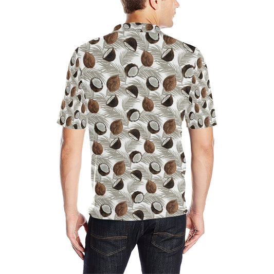 Coconut Pattern Print Design CN03 Men Polo Shirt