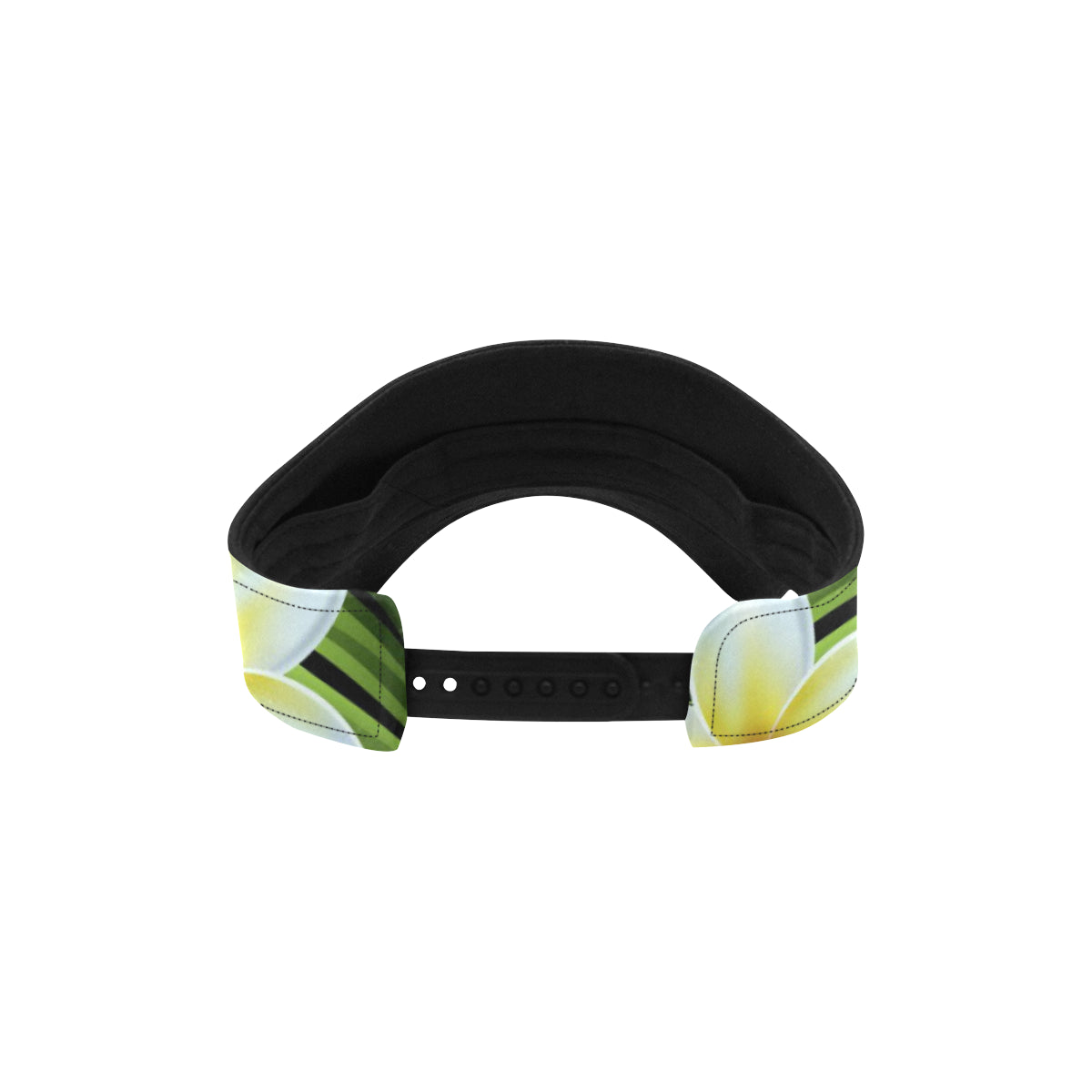 White Plumeria Pattern Print Design PM06 Unisex Sun Visor