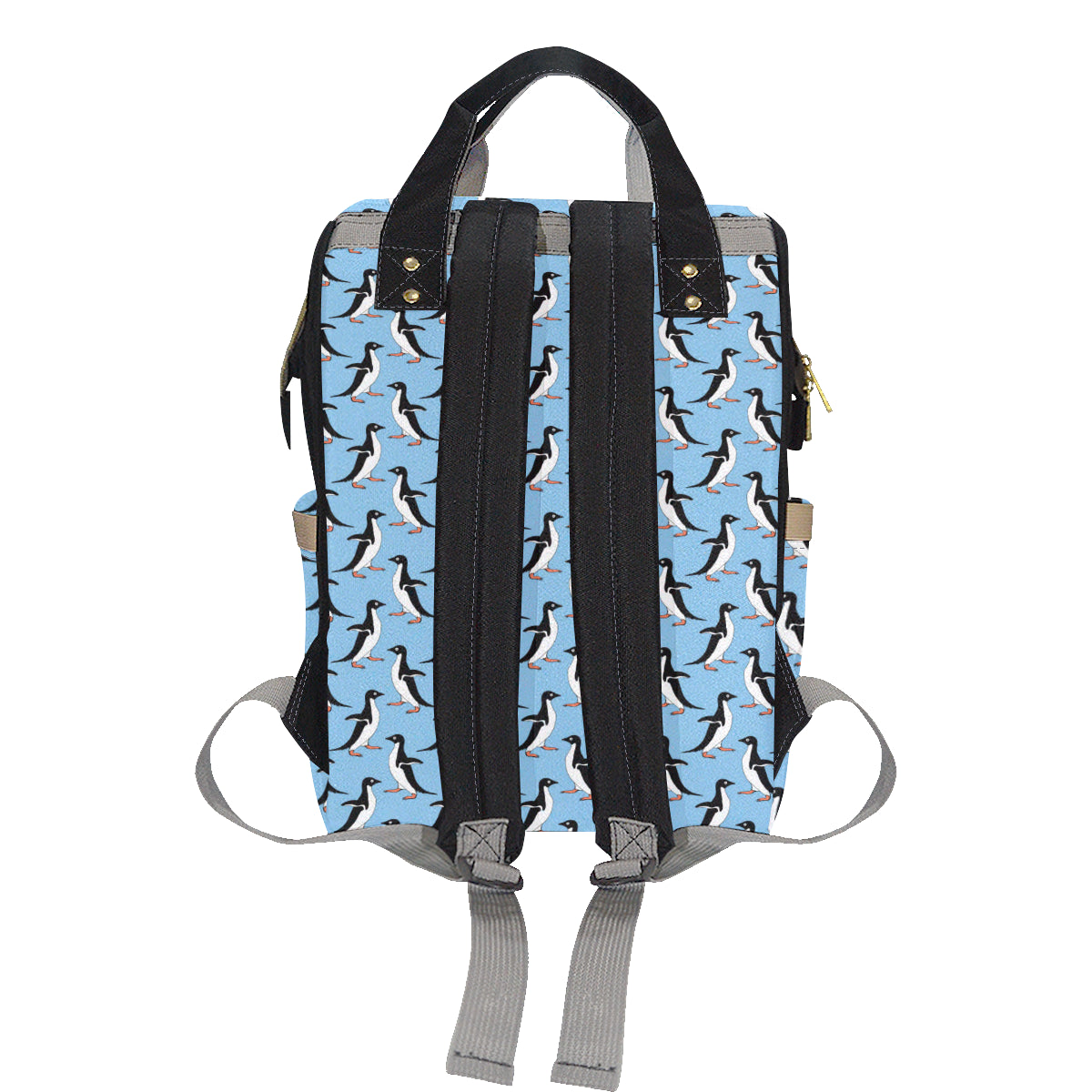 Penguin Dance Pattern Diaper Bag Backpack