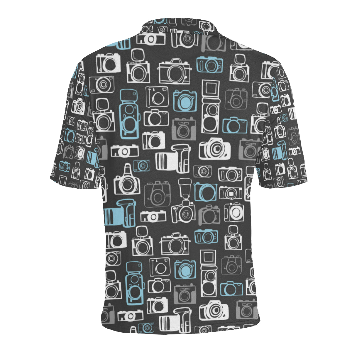 Camera Pattern Print Design 04 Men Polo Shirt
