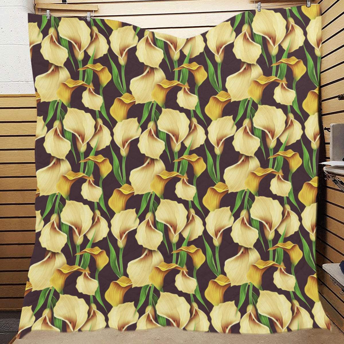 Lily Pattern Print Design LY013 Premium Quilt