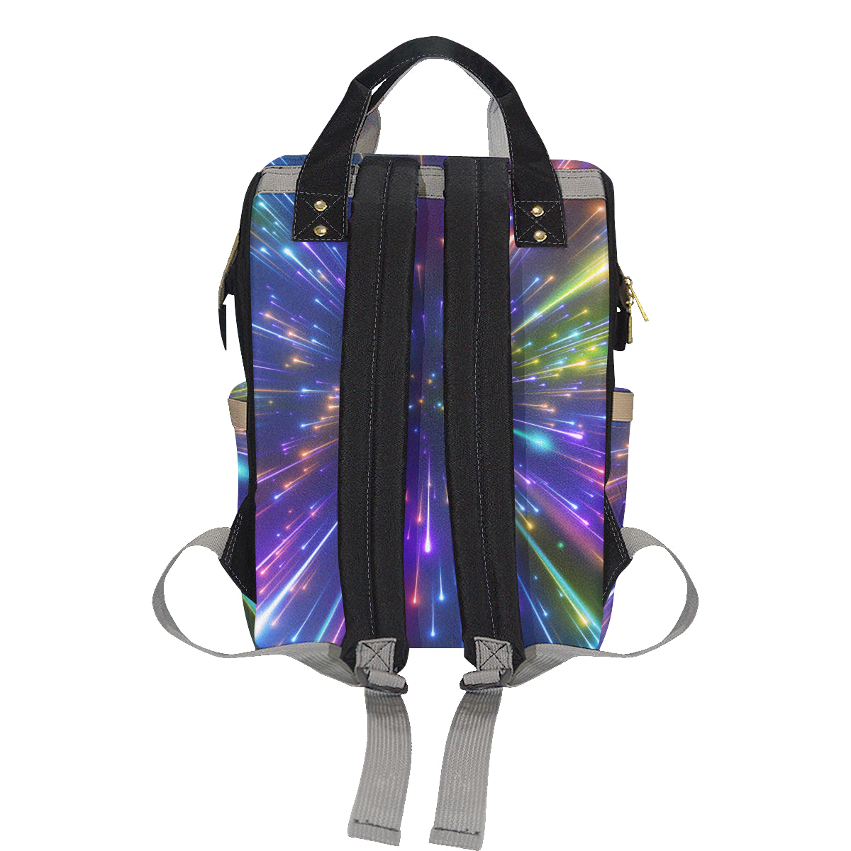 Celestial Rainbow Speed Light Diaper Bag Backpack