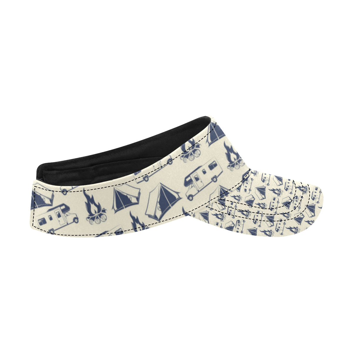 Campfire Pattern Print Design 01 Unisex Sun Visor