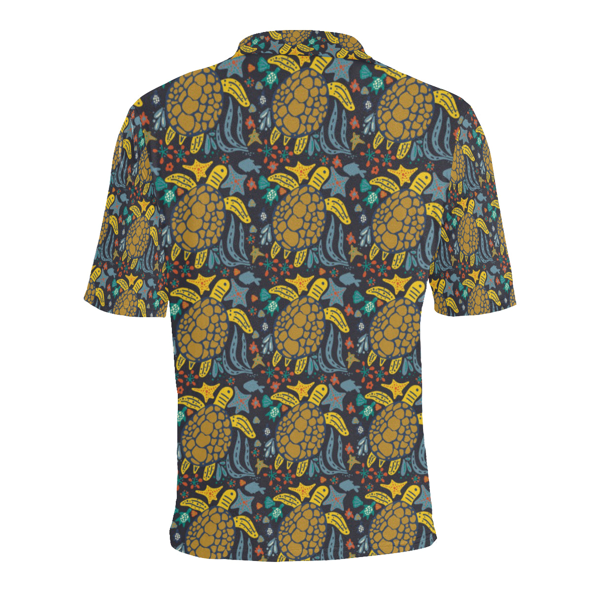 Sea Turtle Pattern Print Design T03 Men Polo Shirt