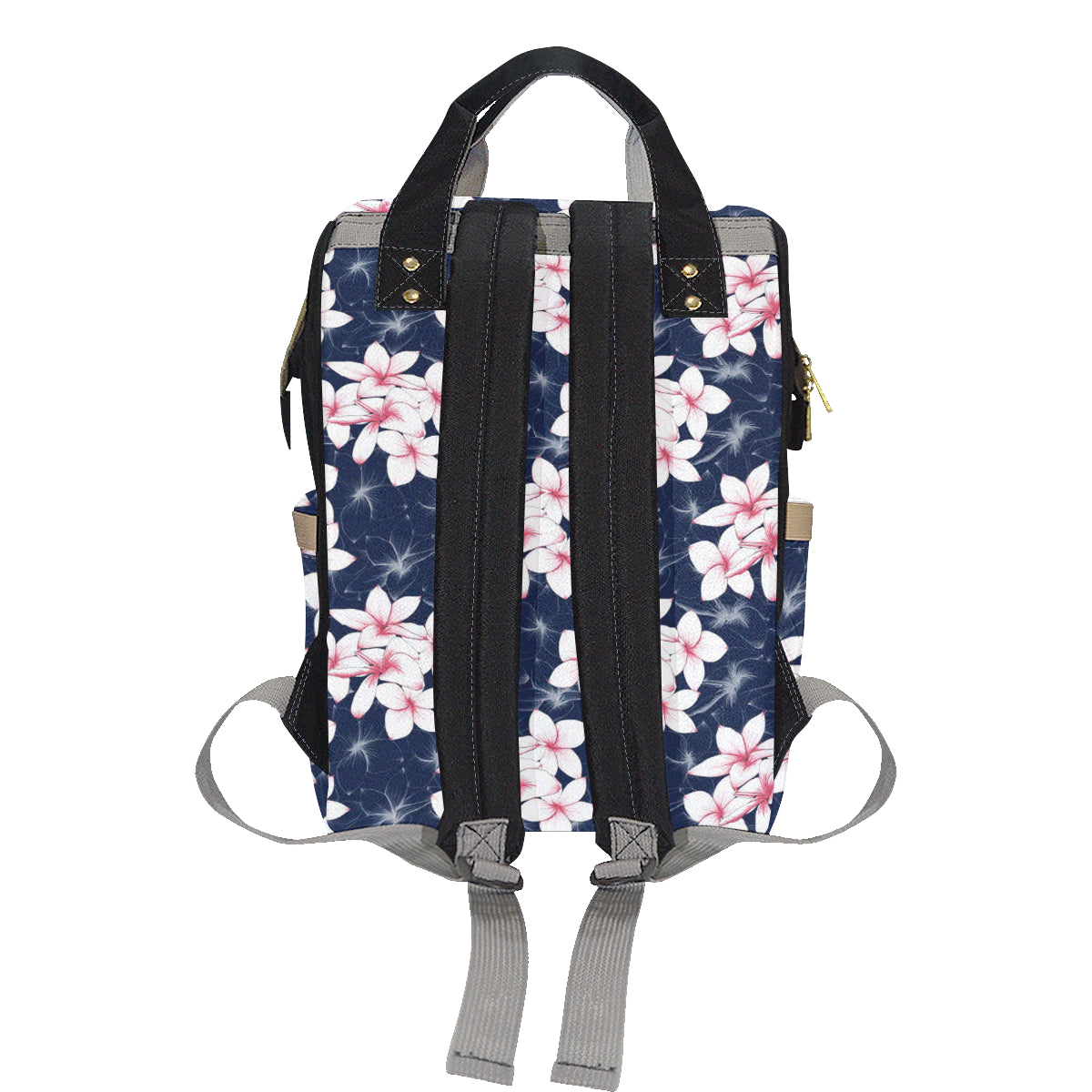 Plumeria Pattern Print Design PM017 Diaper Bag Backpack