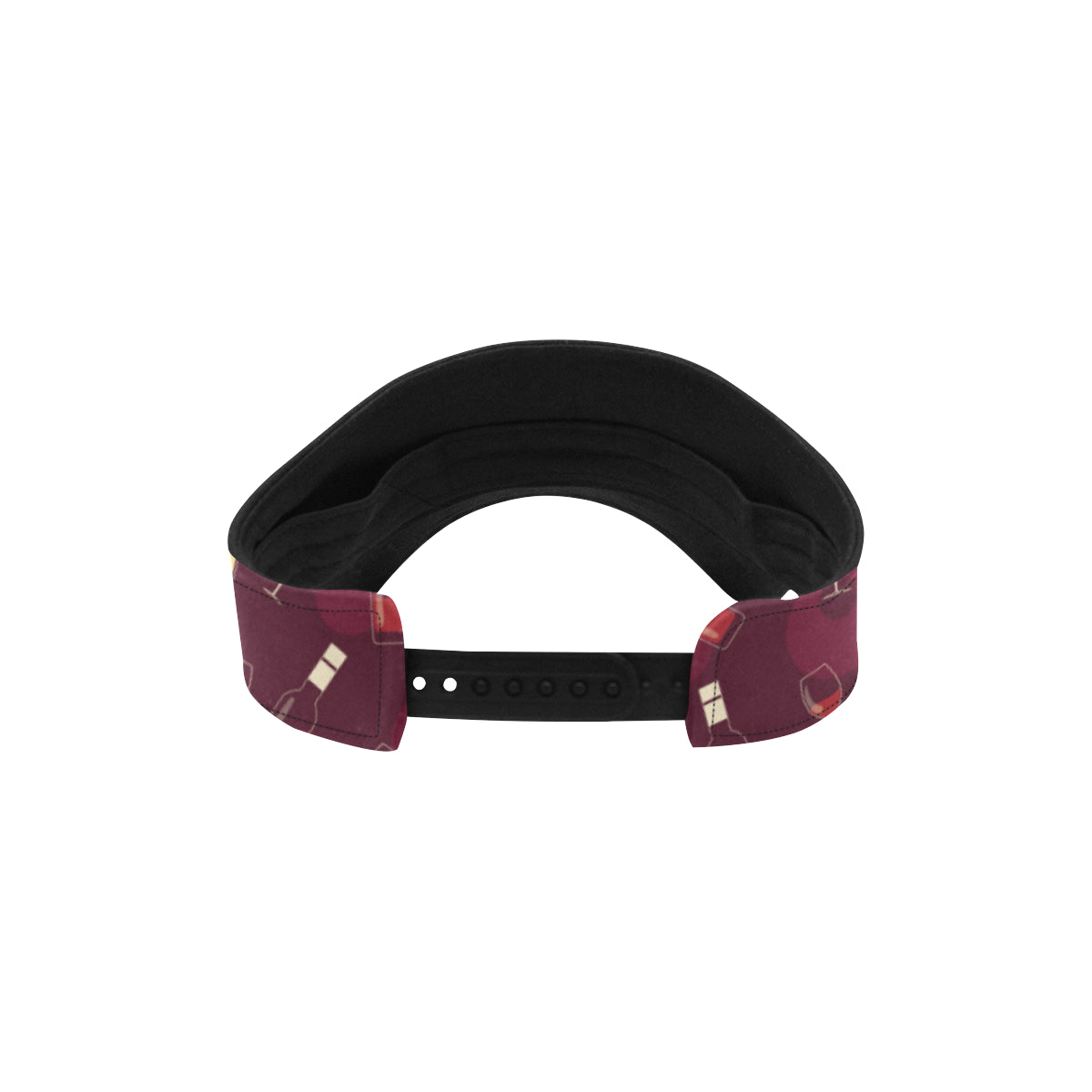 Wine Themed Pattern Print Unisex Sun Visor