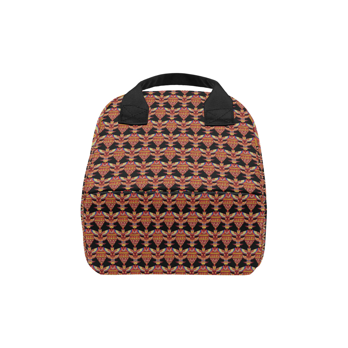 Totem Pole Print Insulated Lunch Bag