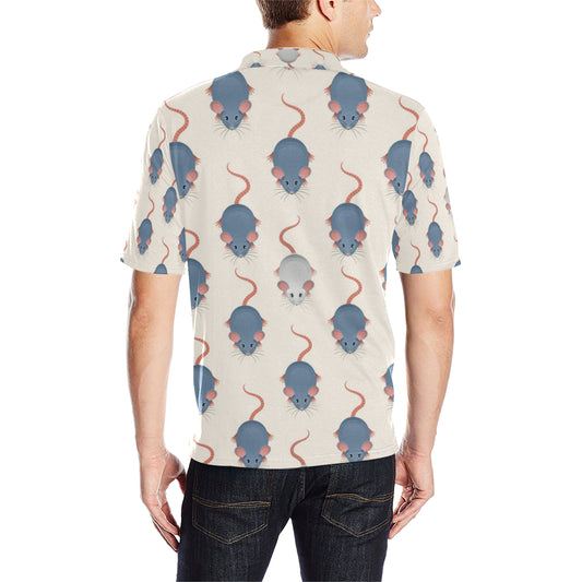 Rat Pattern Print Design 03 Men Polo Shirt