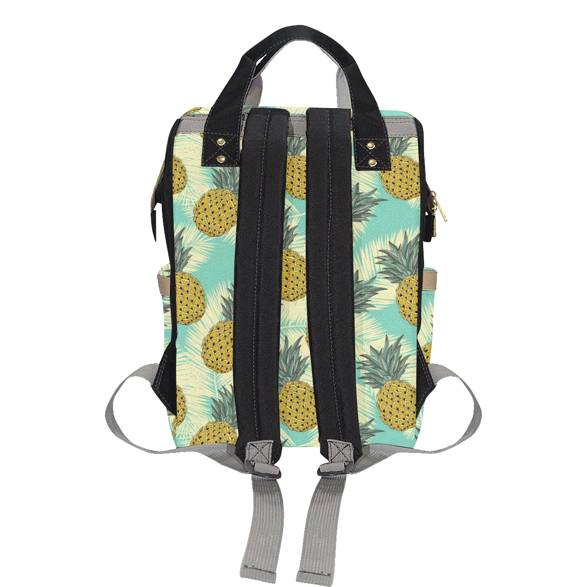 Pineapple Pattern Print Design PP03 Diaper Bag Backpack
