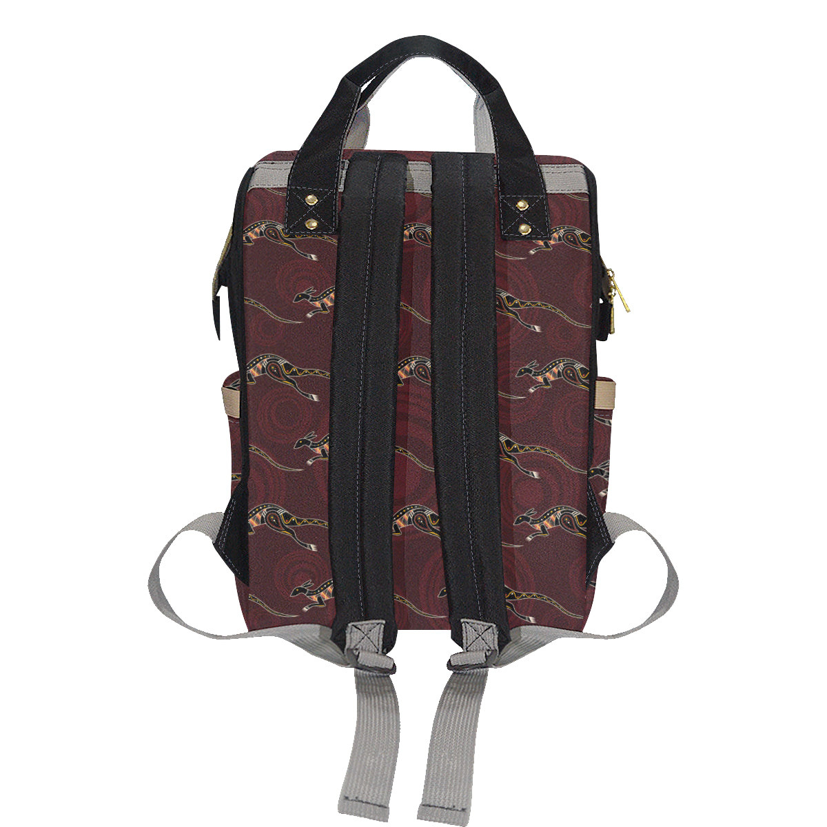 Kangaroos Pattern Print Design 05 Diaper Bag Backpack