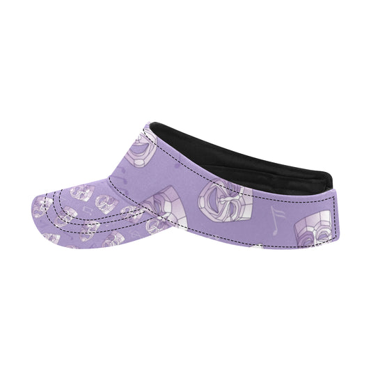 Acting Mask Pattern Print Design 05 Unisex Sun Visor