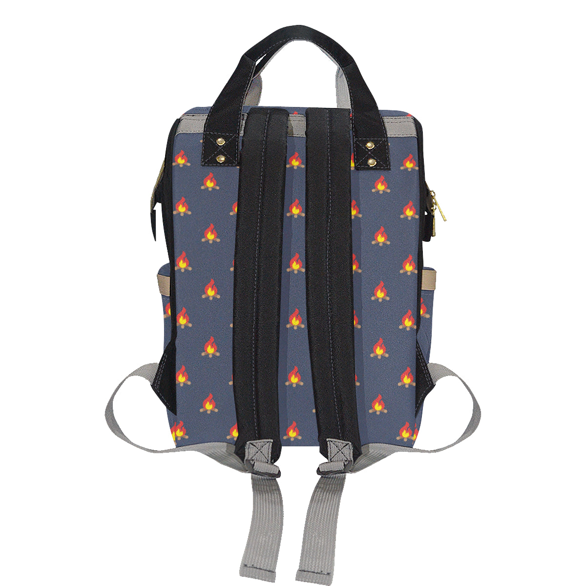 Campfire Pattern Print Design 02 Diaper Bag Backpack