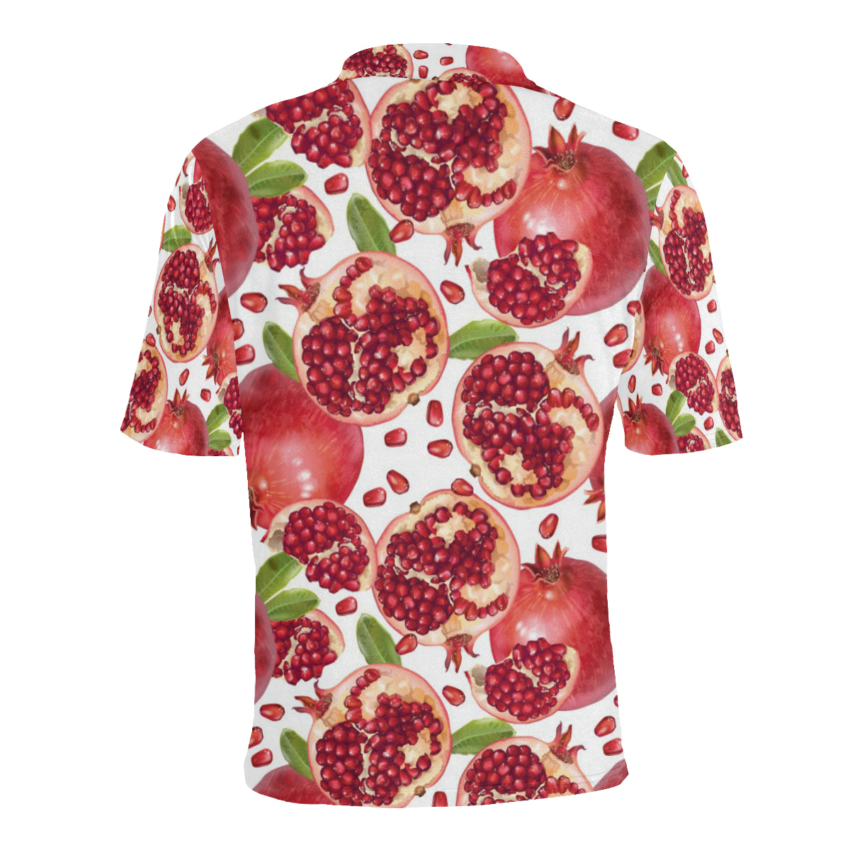 Pomegranate Pattern Print Design PG03 Men Polo Shirt