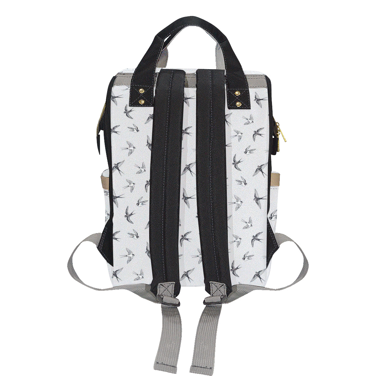 Swallow Bird Pattern Print Design 04 Diaper Bag Backpack