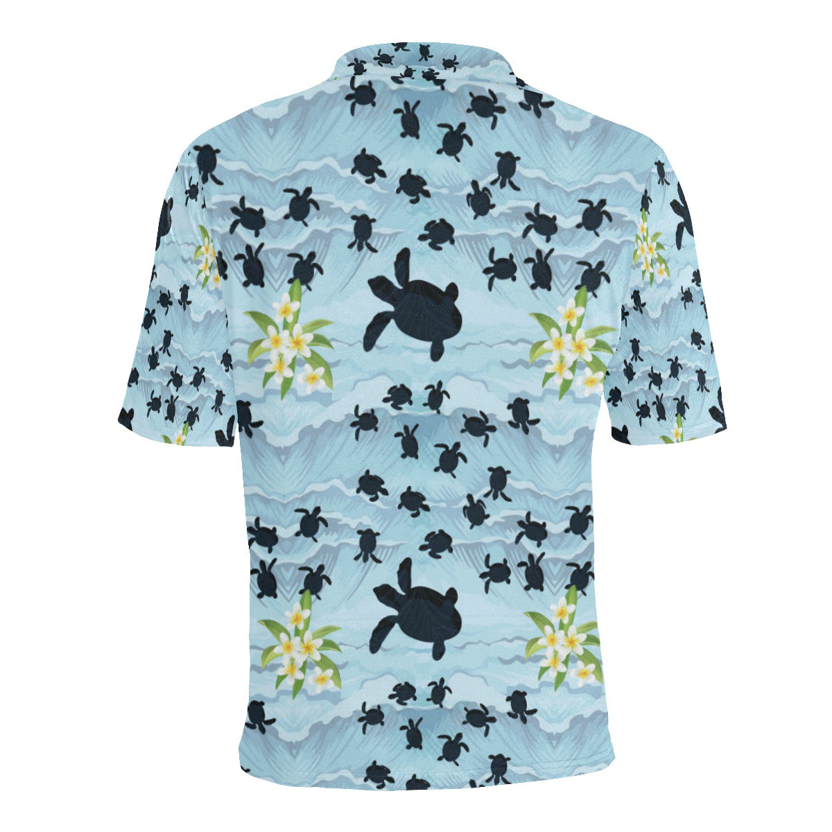 Sea Turtle Pattern Print Design T011 Men Polo Shirt